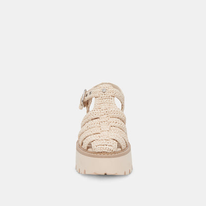 Dolce Vita LASLY SANDALS OATMEAL KNIT