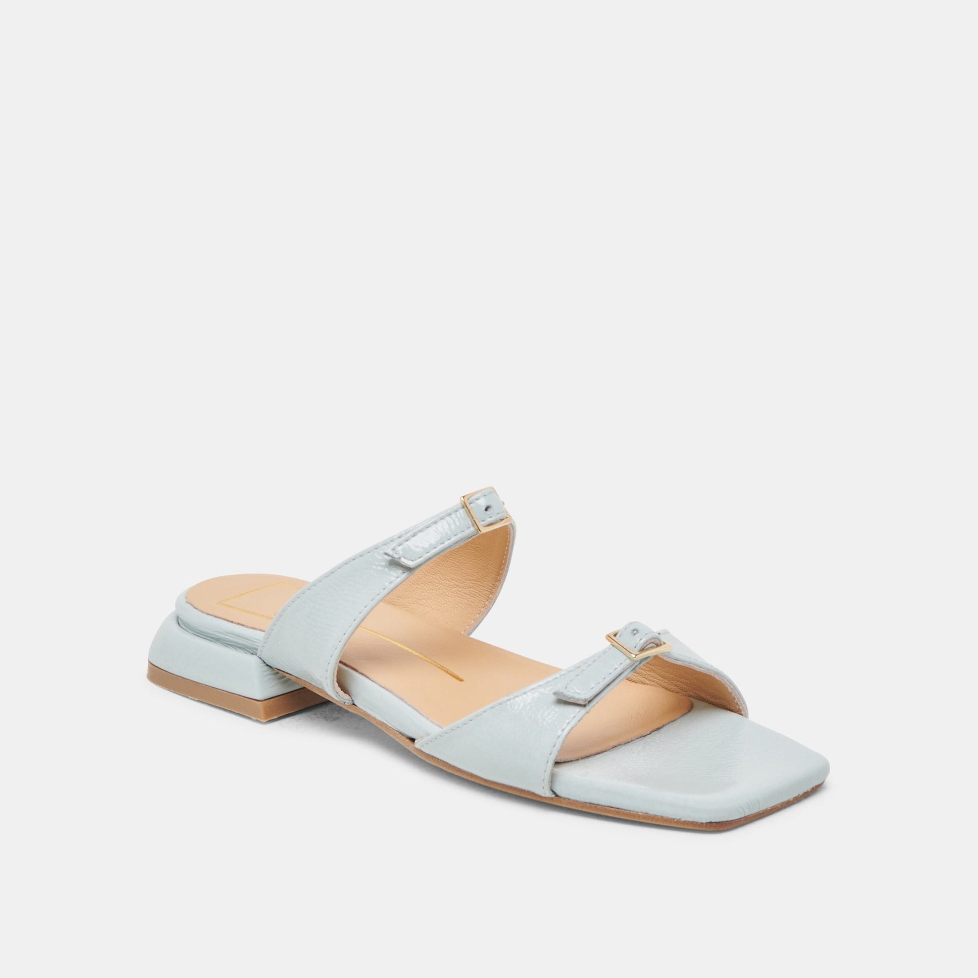 Dolce Vita LAVERN SANDALS ICE BLUE CRINKLE PATENT
