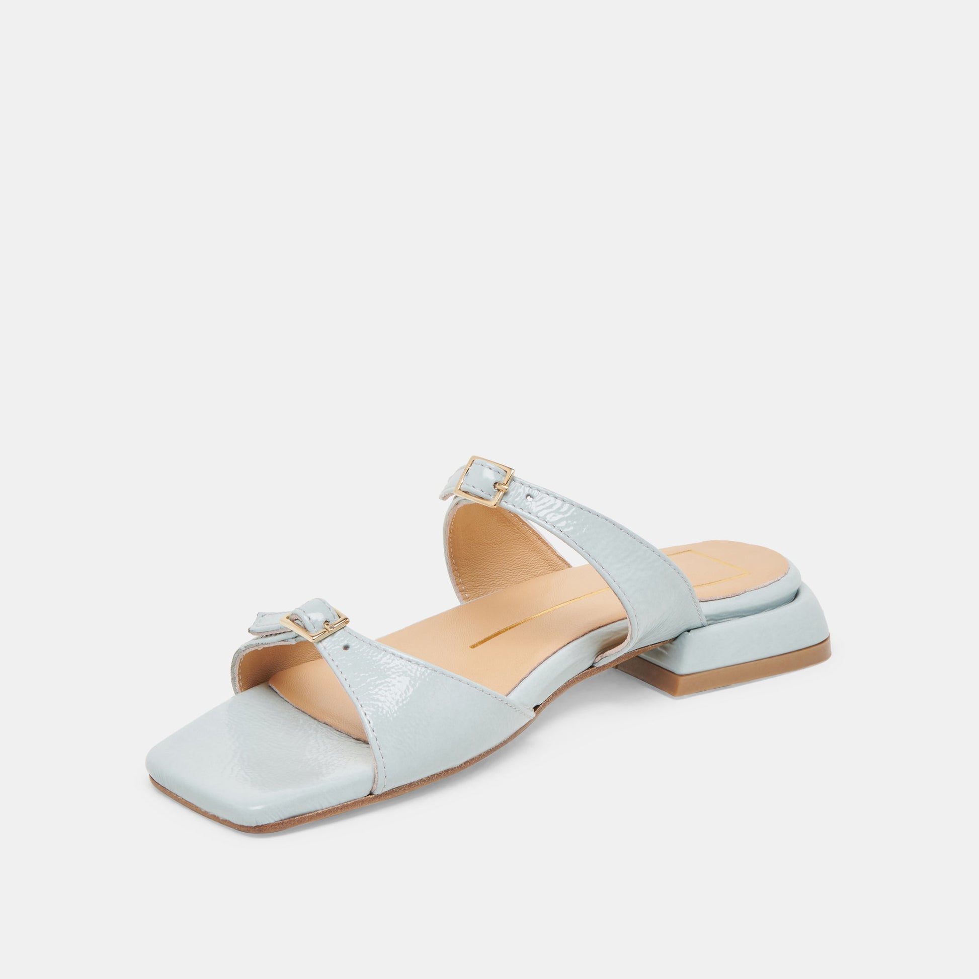 Dolce Vita LAVERN SANDALS ICE BLUE CRINKLE PATENT