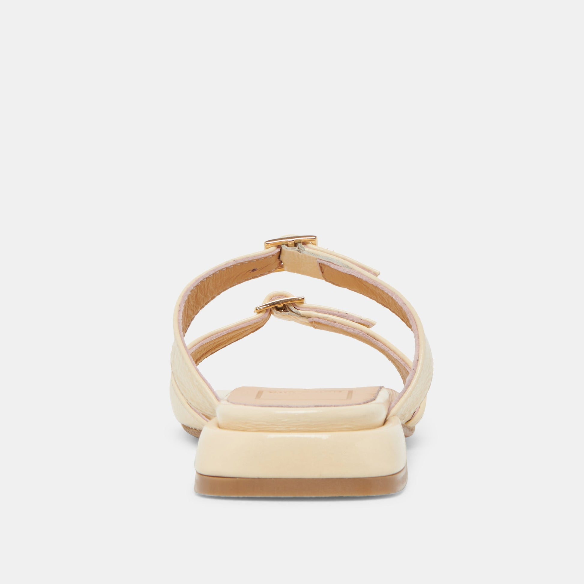 Dolce Vita LAVERN SANDALS LIGHT YELLOW CRINKLE PATENT