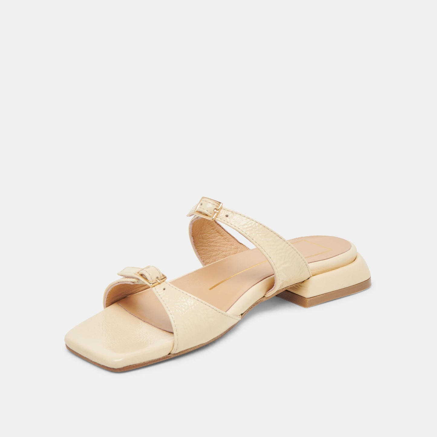 Dolce Vita LAVERN SANDALS LIGHT YELLOW CRINKLE PATENT