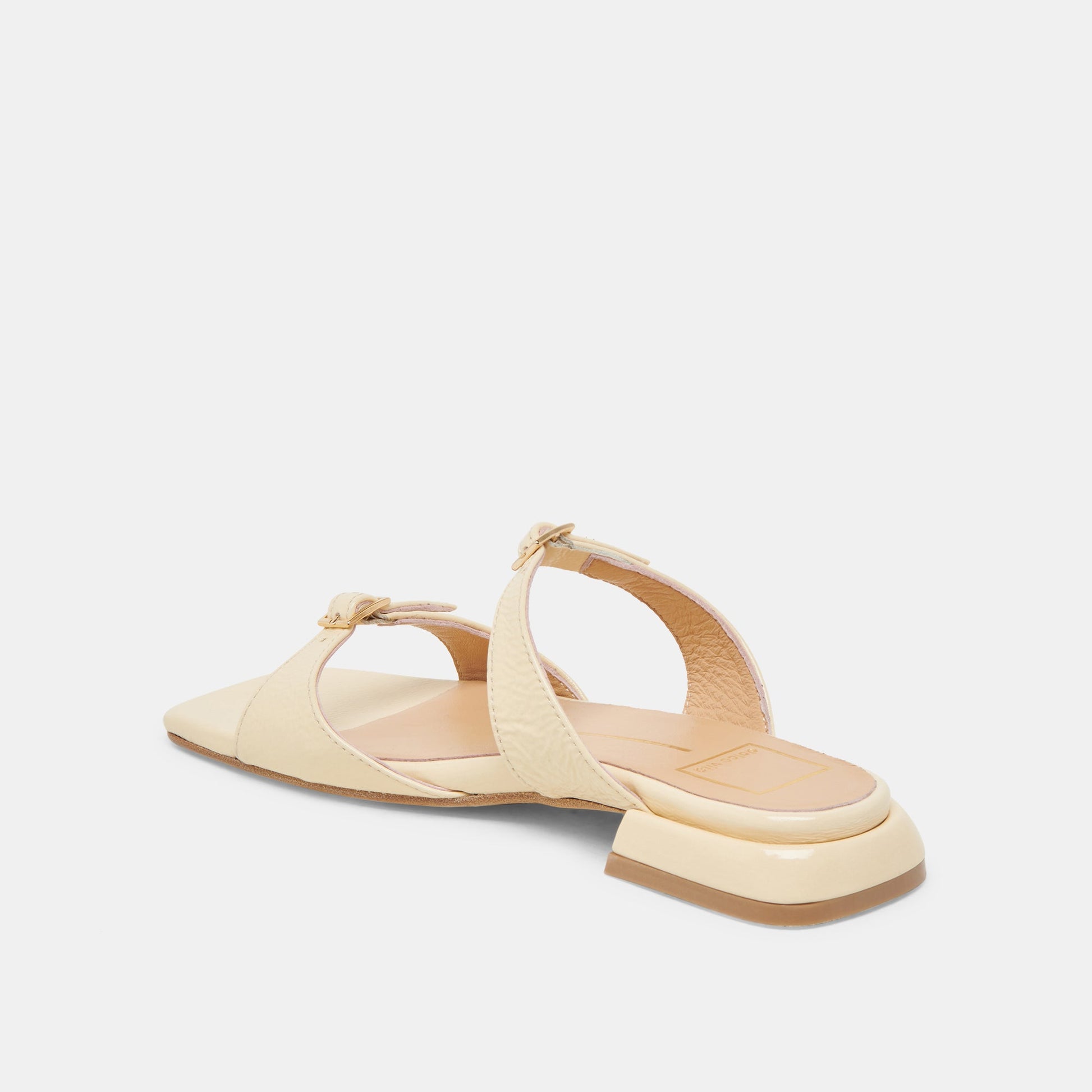 Dolce Vita LAVERN SANDALS LIGHT YELLOW CRINKLE PATENT