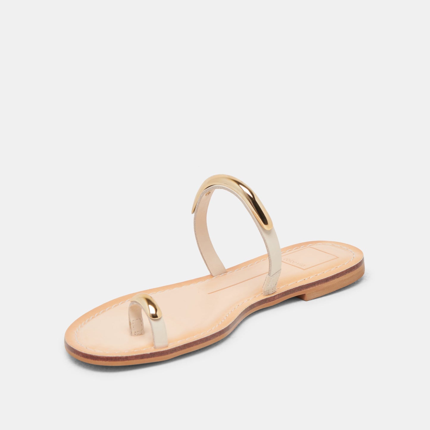 Dolce Vita WINK WIDE SANDALS BONE LEATHER