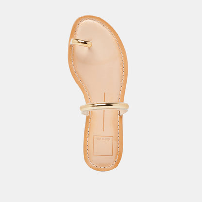 Dolce Vita WINK WIDE SANDALS BONE LEATHER