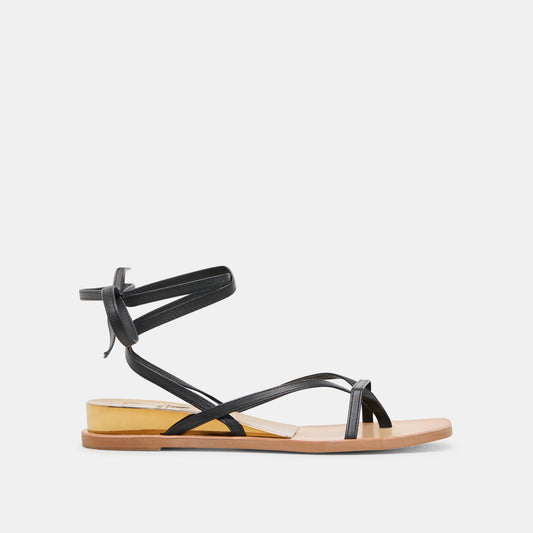 Dolce Vita RUDIE SANDALS BLACK LEATHER