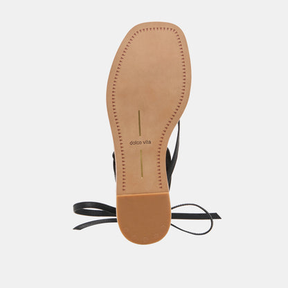 Dolce Vita RUDIE SANDALS BLACK LEATHER