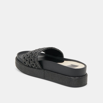 Dolce Vita SIDONA SANDALS ONYX RAFFIA