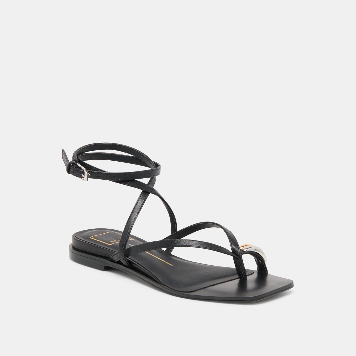 Dolce Vita Tyrice Black Leather Sandals