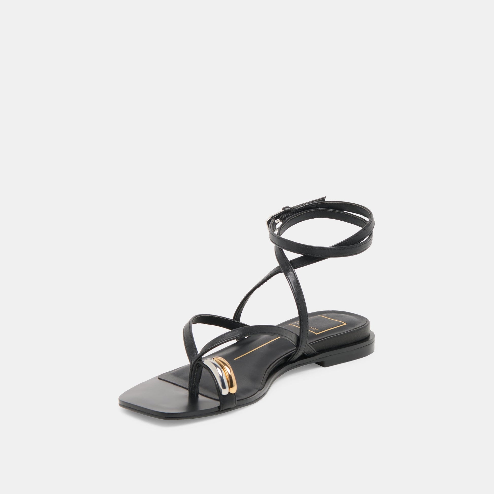 Dolce Vita Tyrice Black Leather Sandals