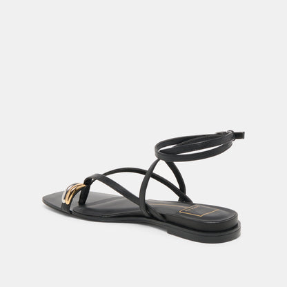 Dolce Vita Tyrice Black Leather Sandals