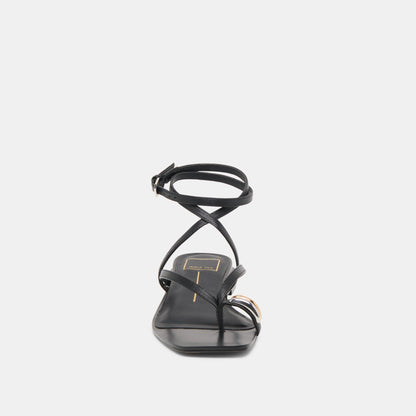 Dolce Vita Tyrice Black Leather Sandals
