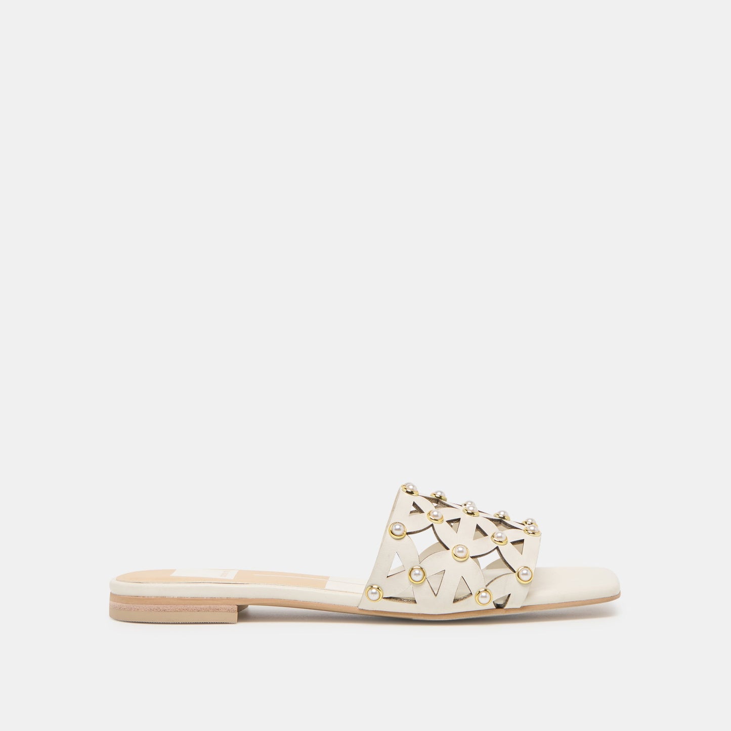 Dolce Vita Berrit White Leather Sandals