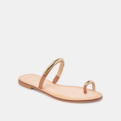 Dolce Vita WINK WIDE SANDALS SADDLE LEATHER