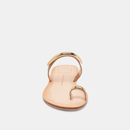 Dolce Vita WINK WIDE SANDALS SADDLE LEATHER