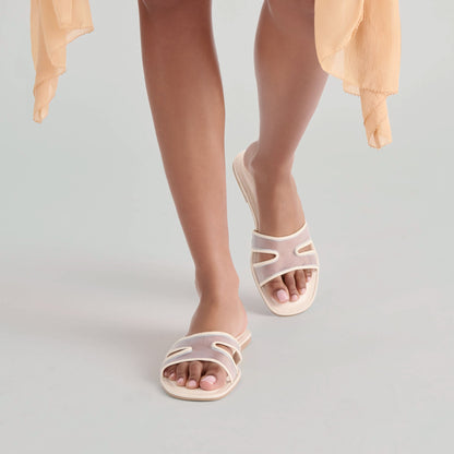 Dolce Vita Flori Off White Mesh Sandals