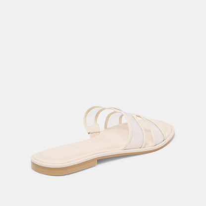 Dolce Vita Flori Off White Mesh Sandals