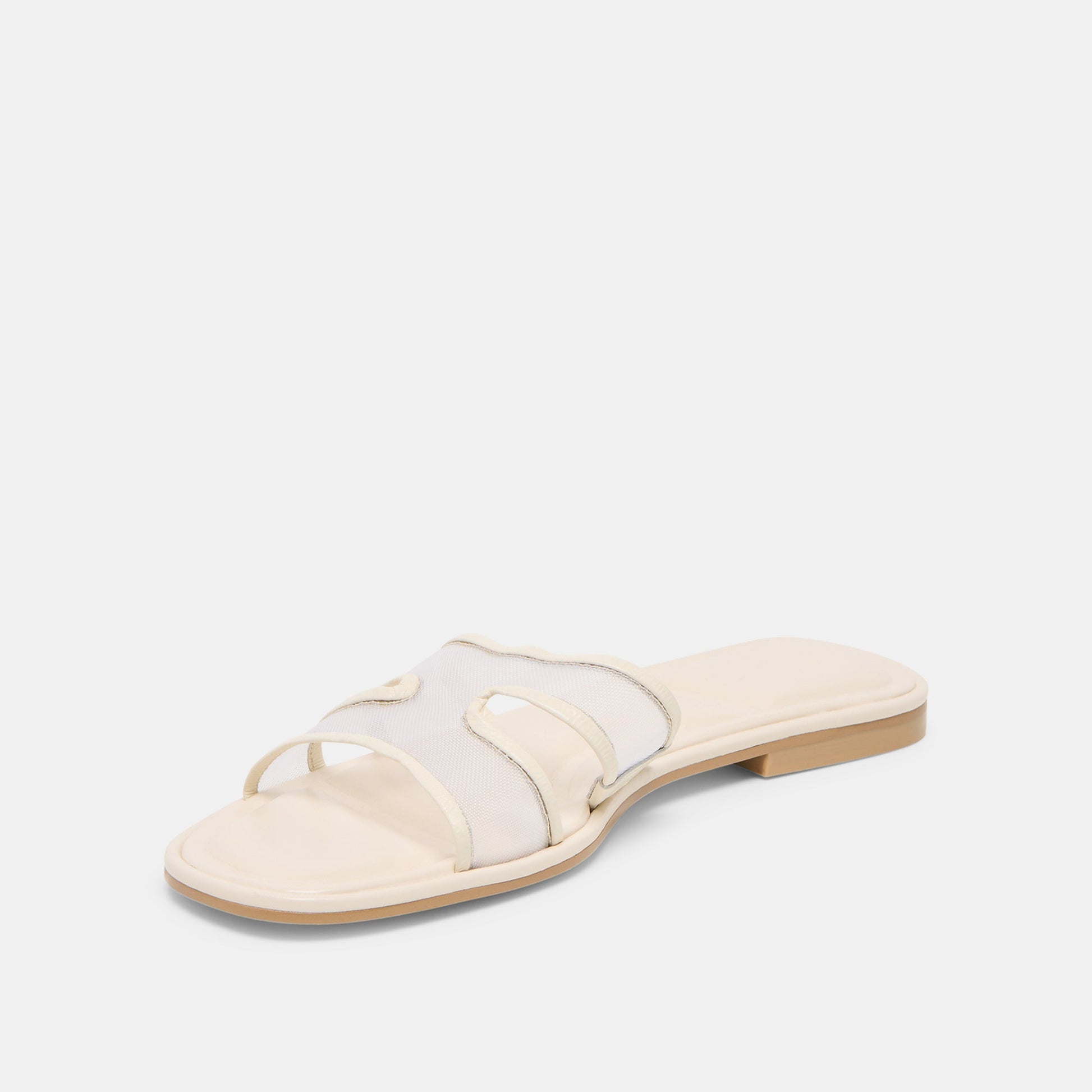 Dolce Vita Flori Off White Mesh Sandals