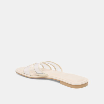 Dolce Vita Flori Off White Mesh Sandals