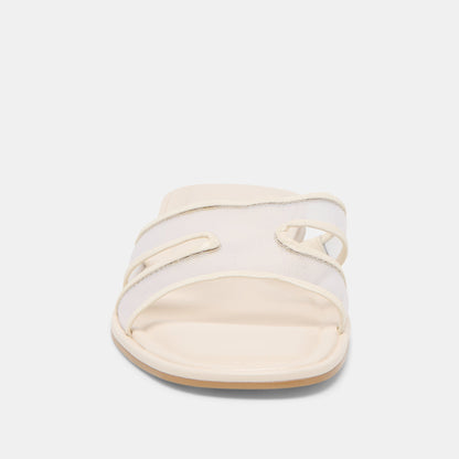 Dolce Vita Flori Off White Mesh Sandals