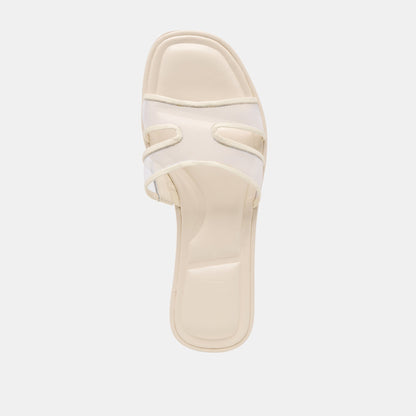 Dolce Vita Flori Off White Mesh Sandals