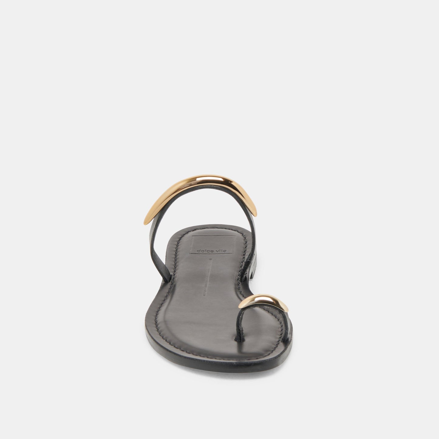 Dolce Vita WINK WIDE SANDALS BLACK LEATHER