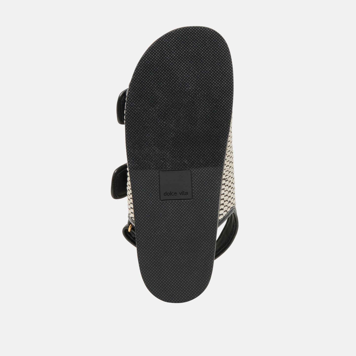 Dolce Vita STARLA SANDALS BLACK NATURAL RAFFIA