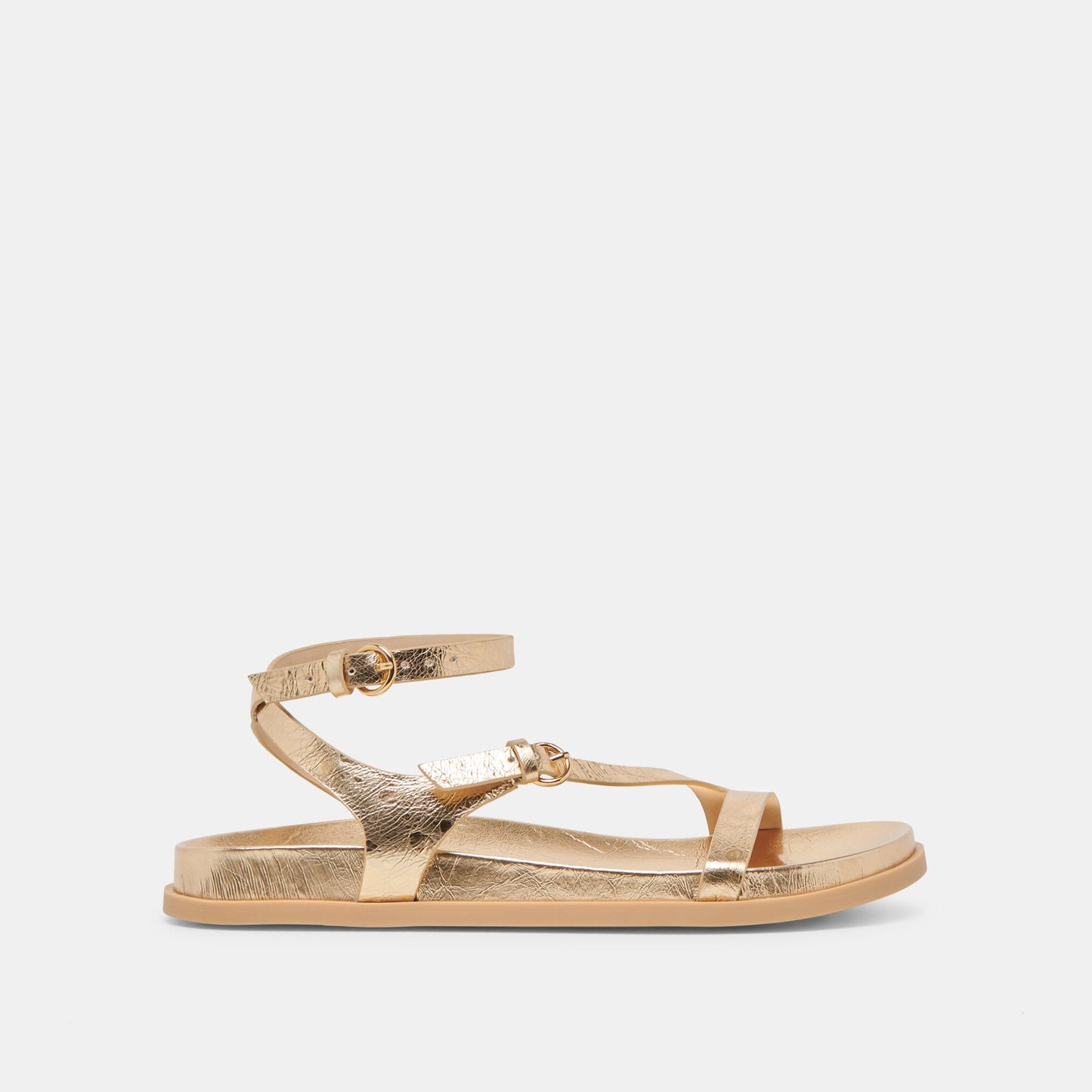 Dolce Vita DARLIS SANDALS GOLD DISTRESSED LEATHER