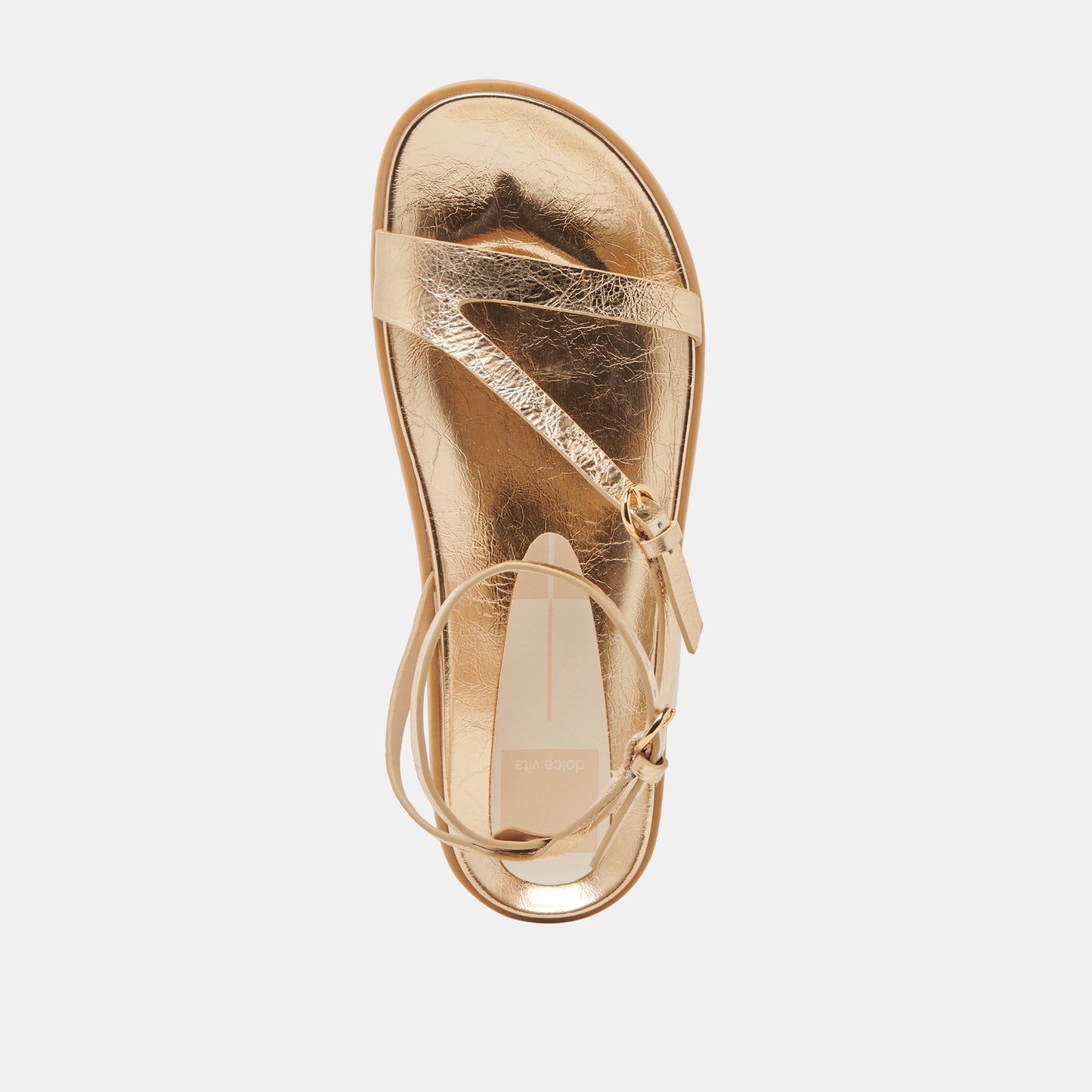 Dolce Vita DARLIS SANDALS GOLD DISTRESSED LEATHER