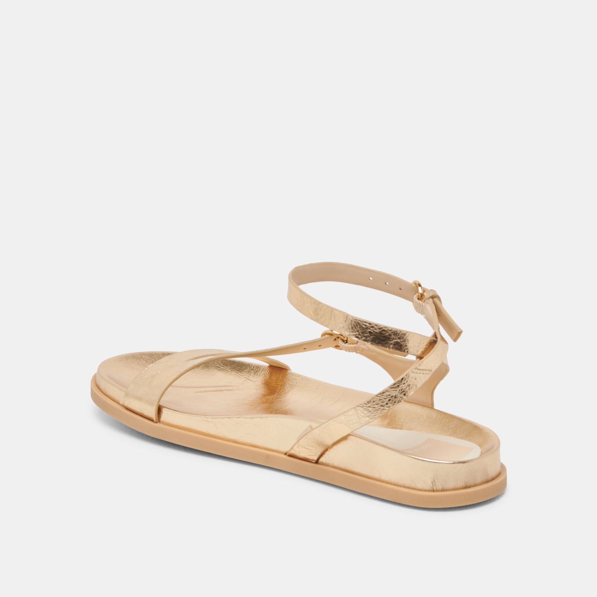 Dolce Vita DARLIS SANDALS GOLD DISTRESSED LEATHER