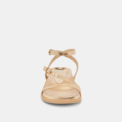 Dolce Vita DARLIS SANDALS GOLD DISTRESSED LEATHER
