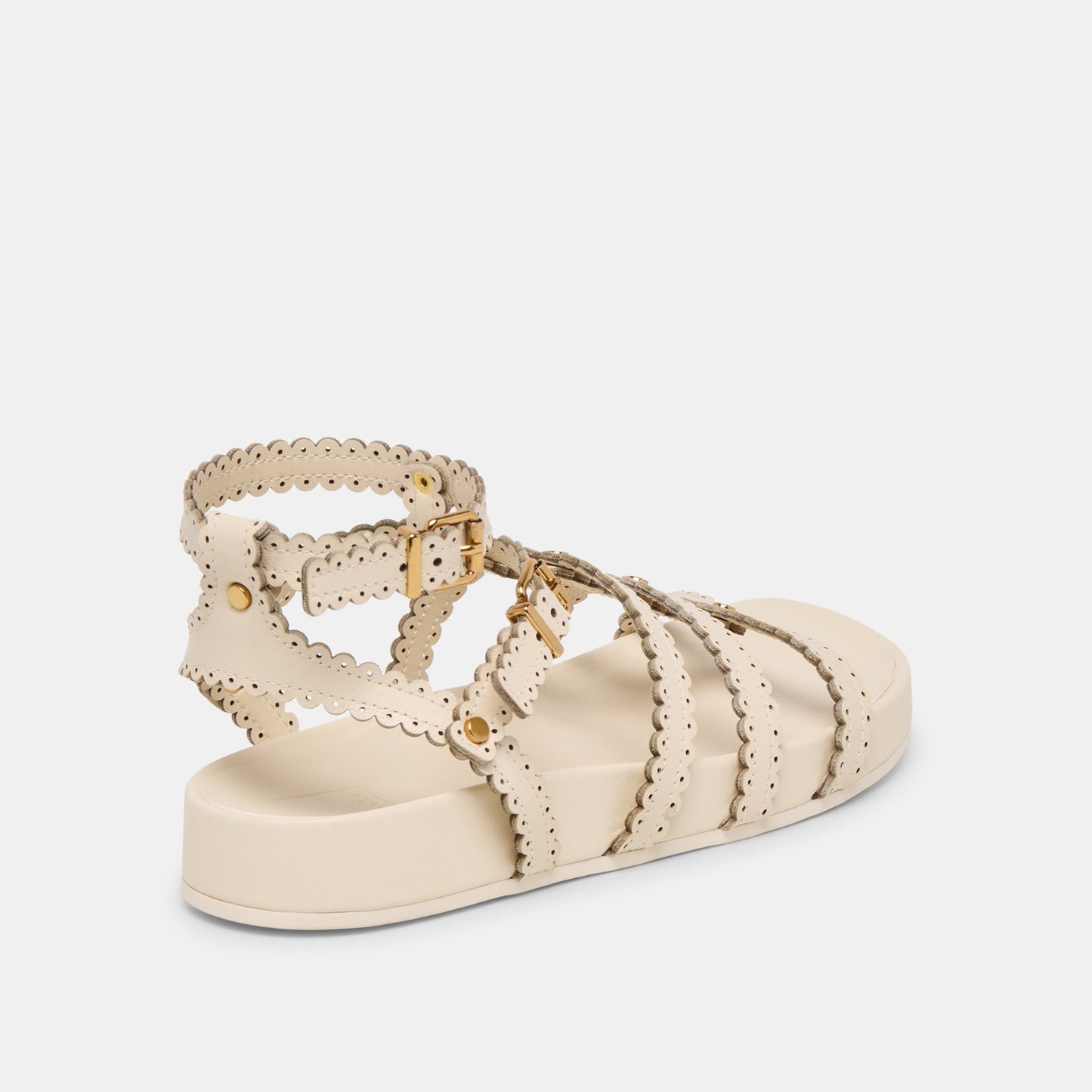 Dolce Vita Susana Creme Leather Sandals