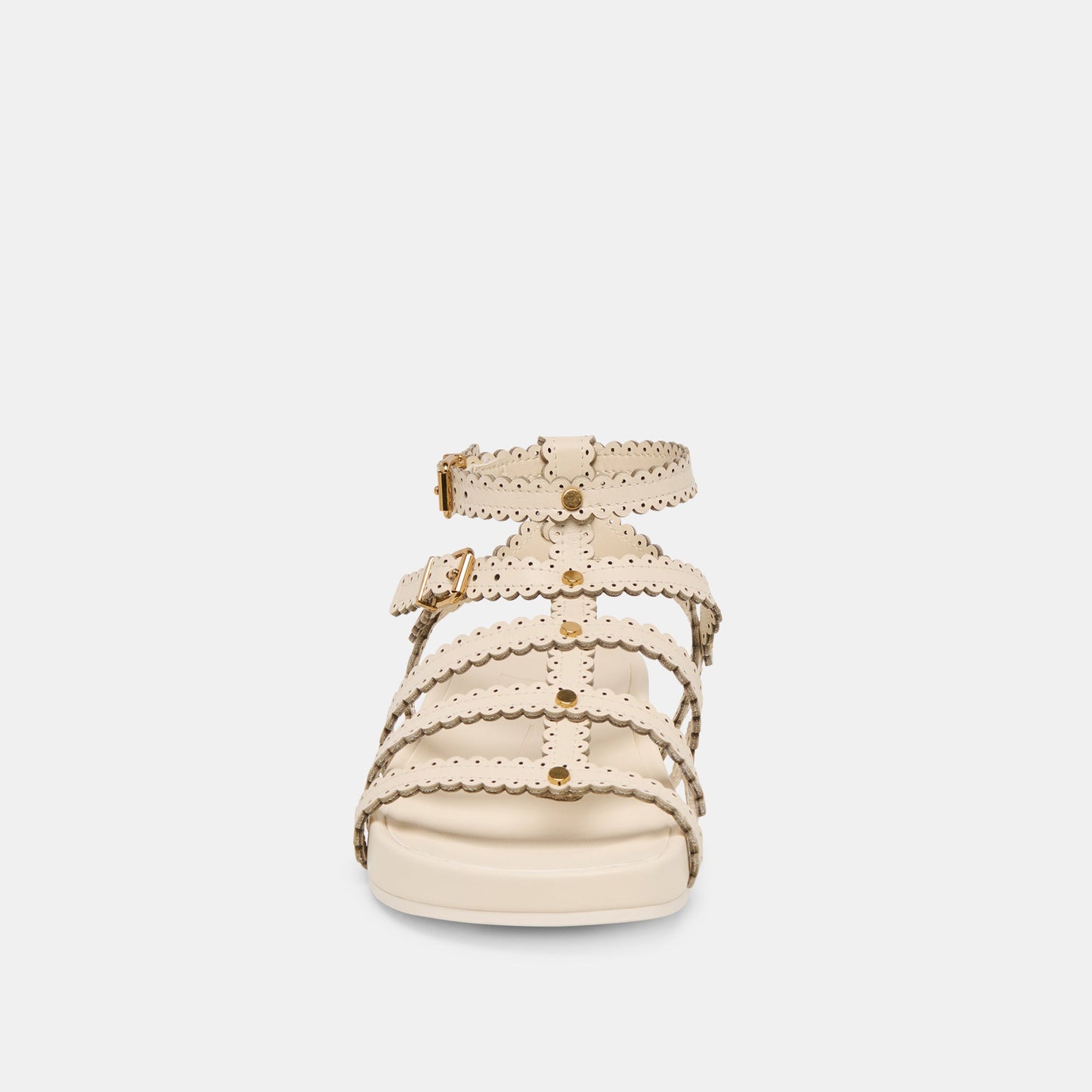 Dolce Vita Susana Creme Leather Sandals