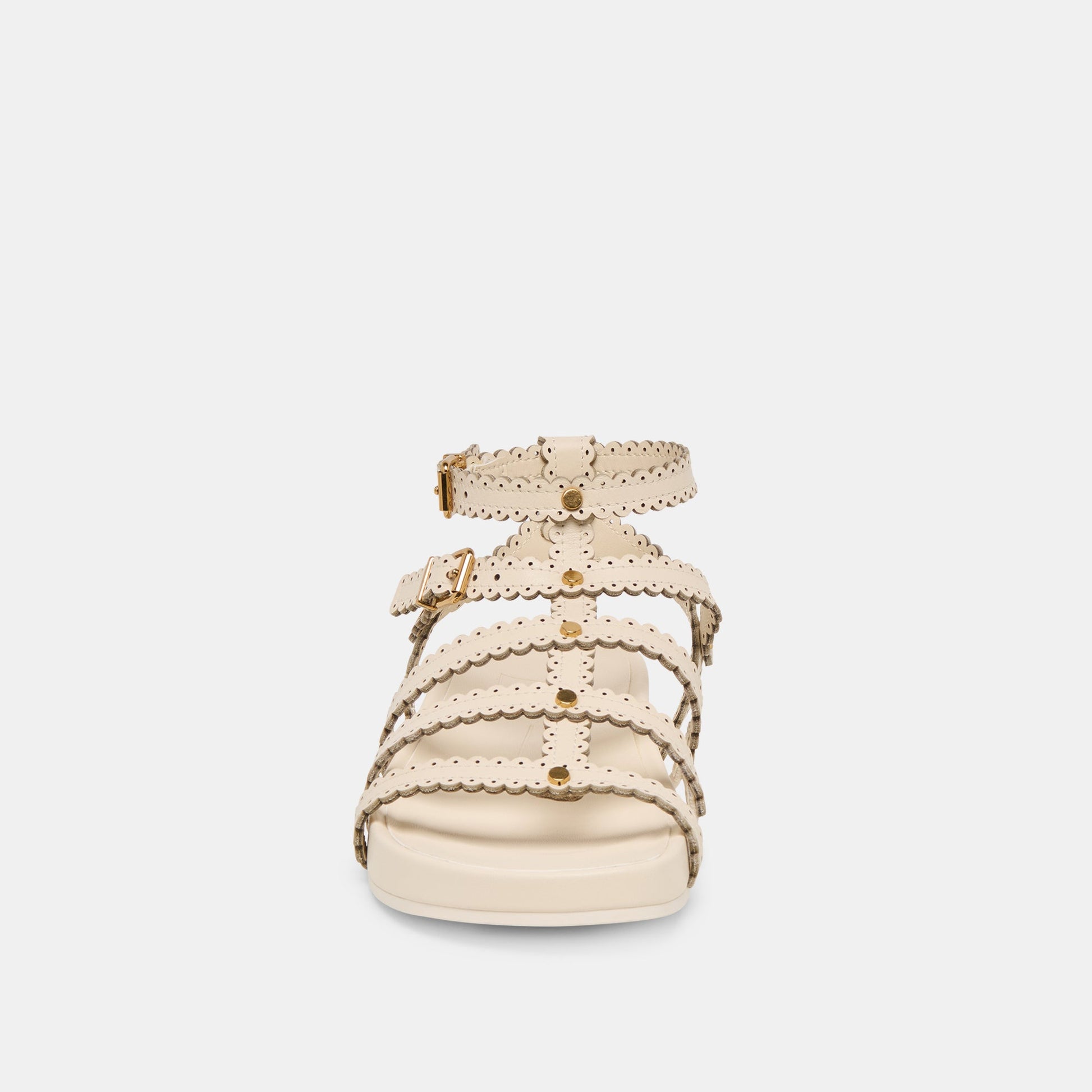 Dolce Vita Susana Creme Leather Sandals