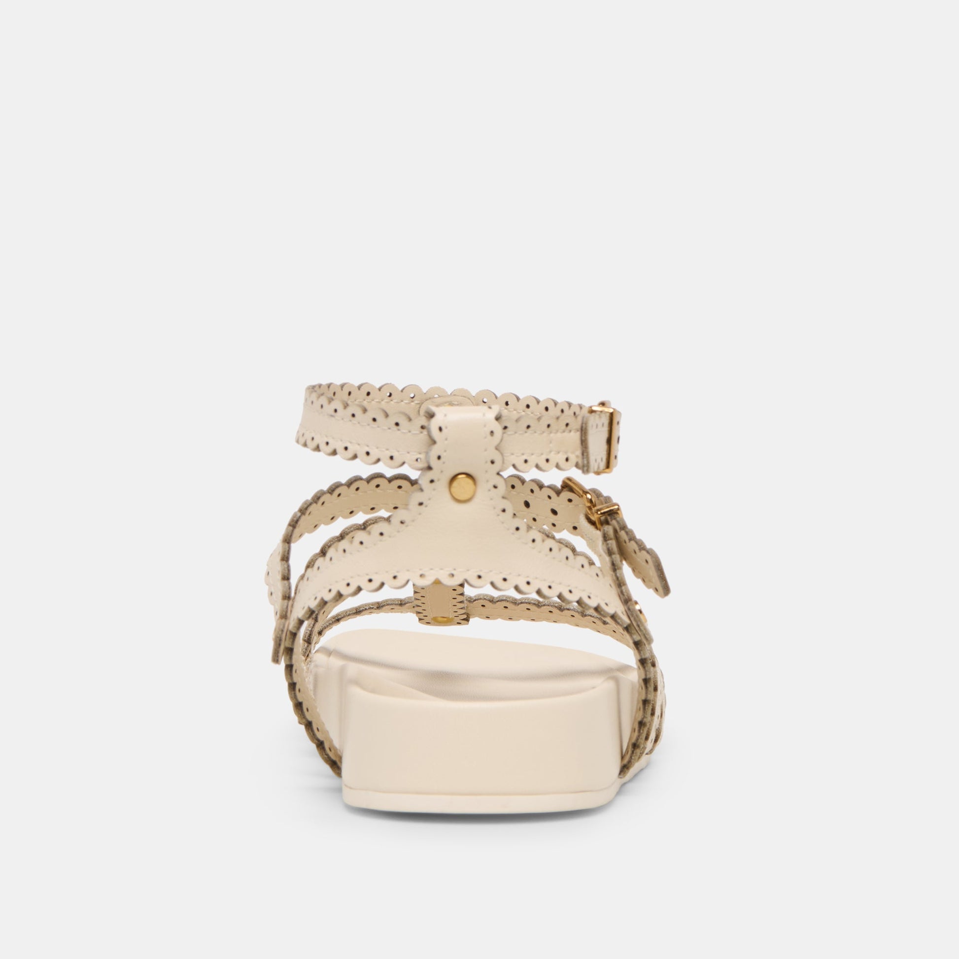 Dolce Vita Susana Creme Leather Sandals