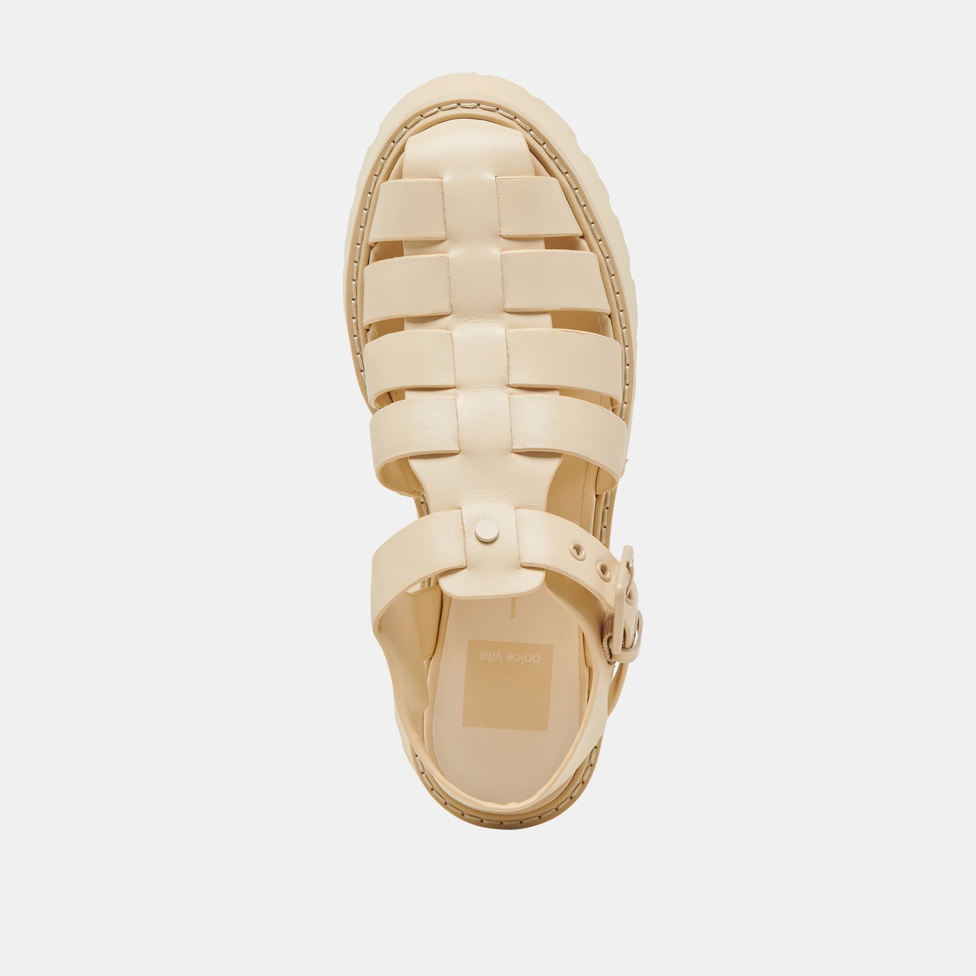 Dolce Vita LASLY TONAL SANDALS LIGHT YELLOW LEATHER