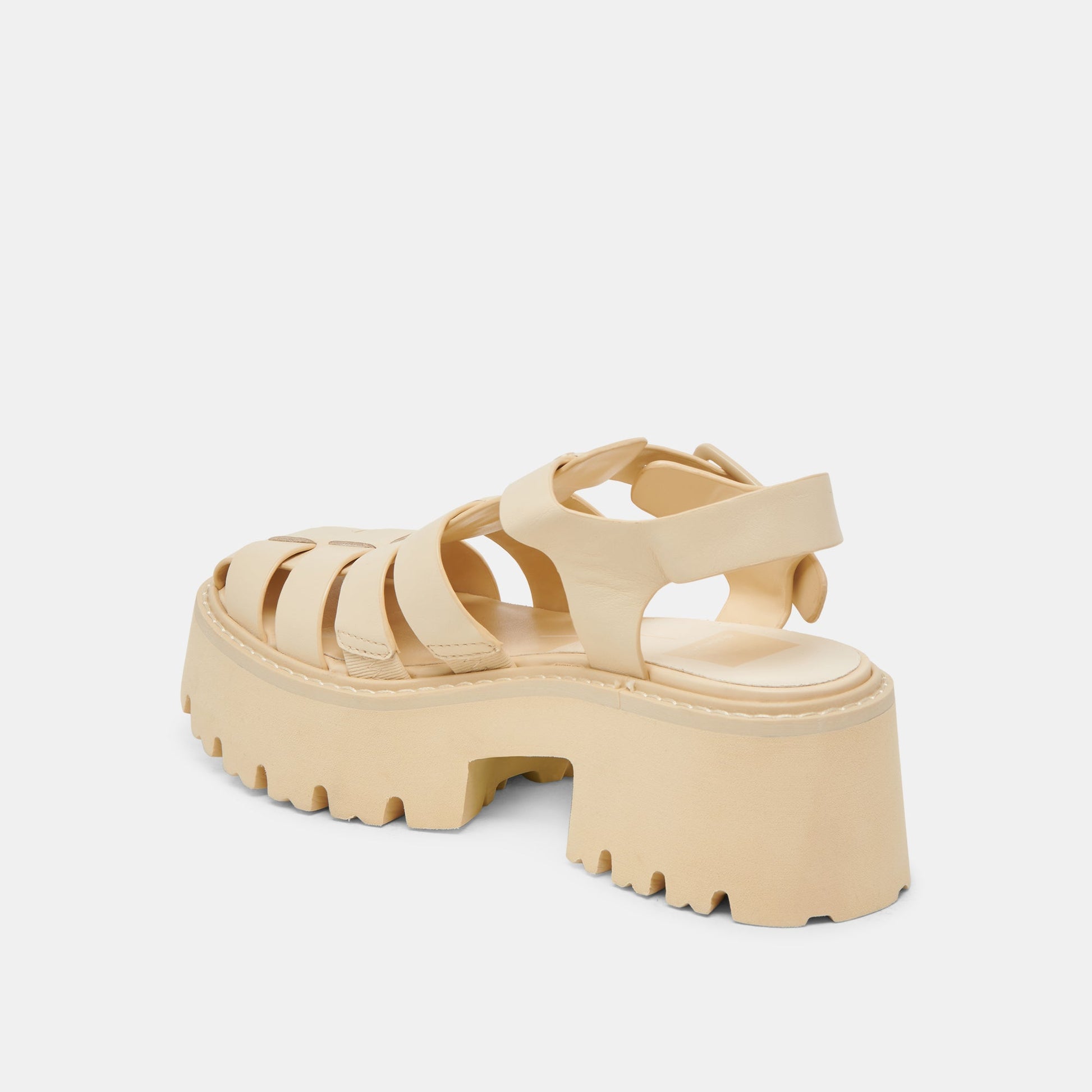 Dolce Vita LASLY TONAL SANDALS LIGHT YELLOW LEATHER