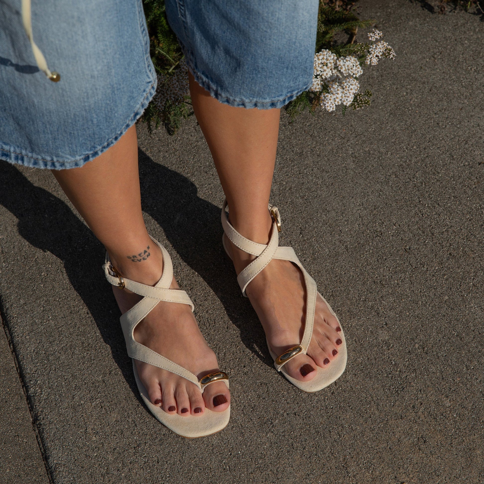 Dolce Vita EARLA SANDALS NATURAL SUEDE