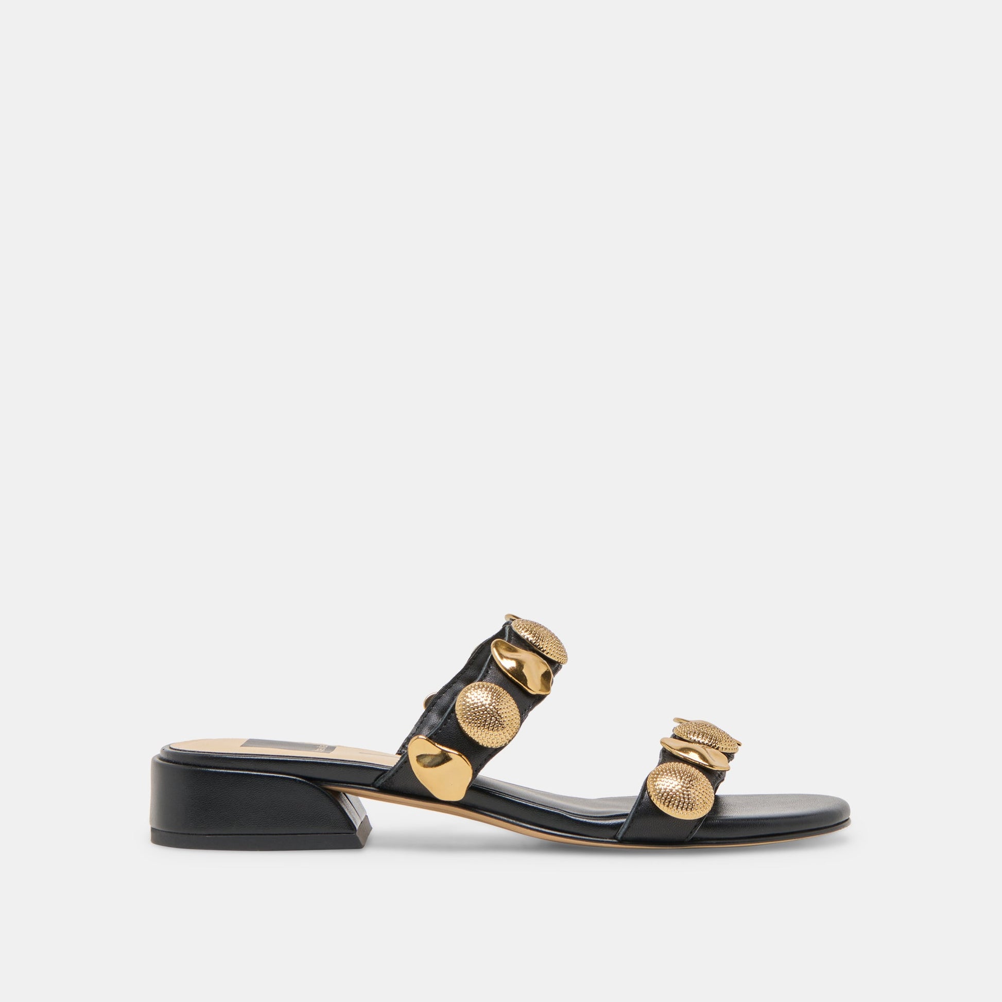 Dolce Vita Farrow Black Leather Sandals