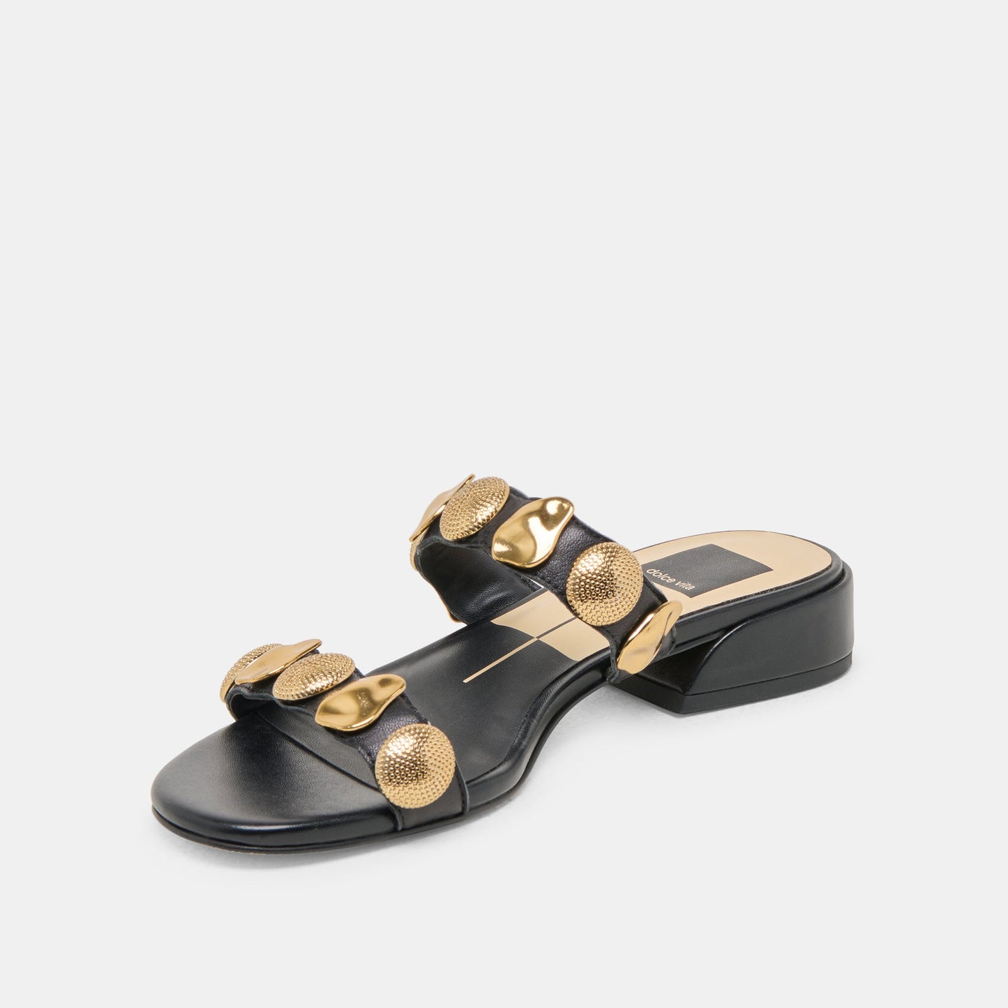 Dolce Vita Farrow Black Leather Sandals