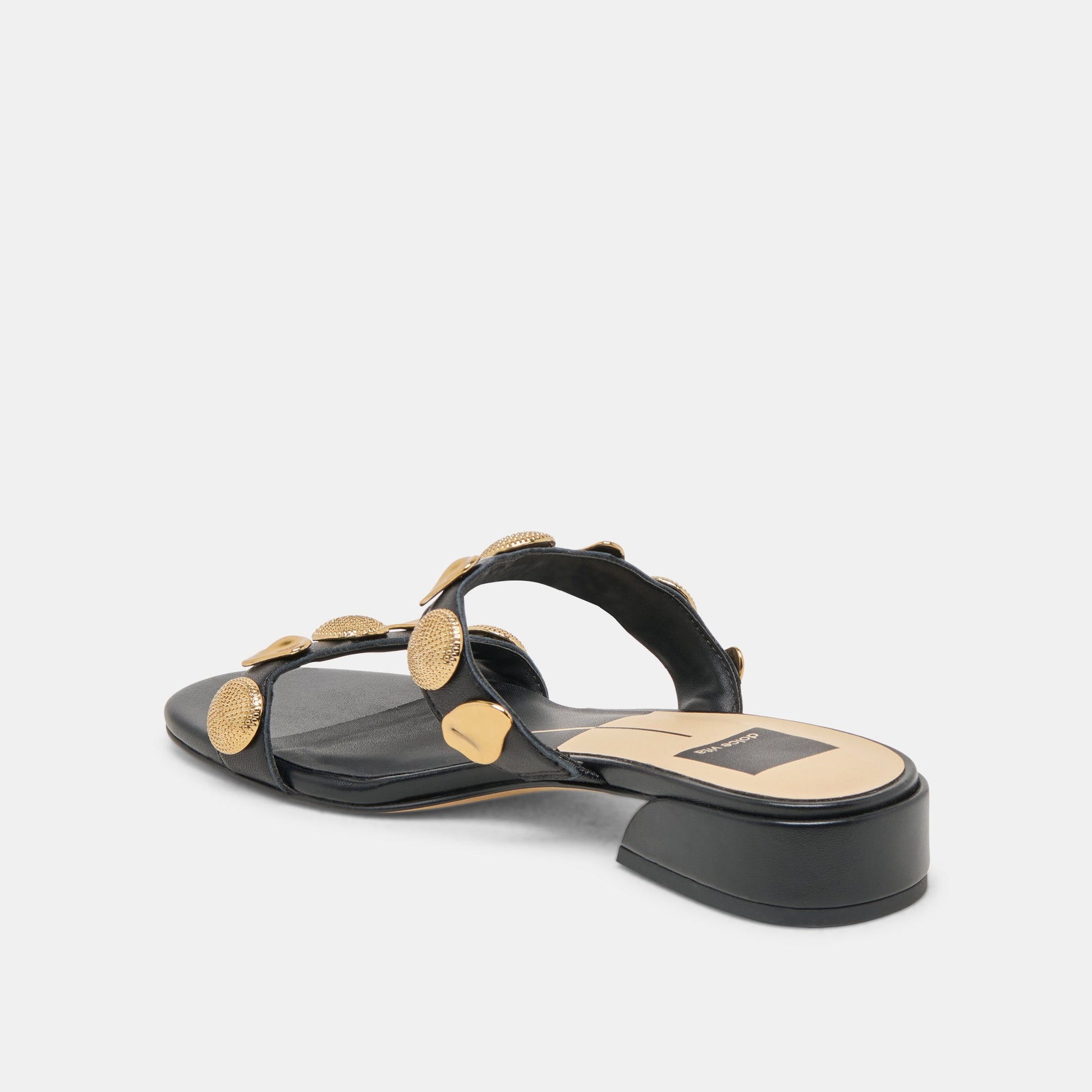 Dolce Vita Farrow Black Leather Sandals