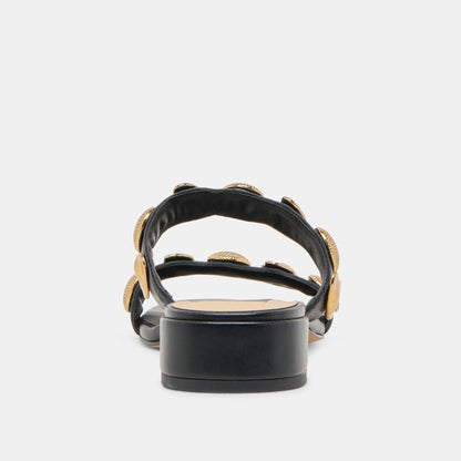 Dolce Vita Farrow Black Leather Sandals