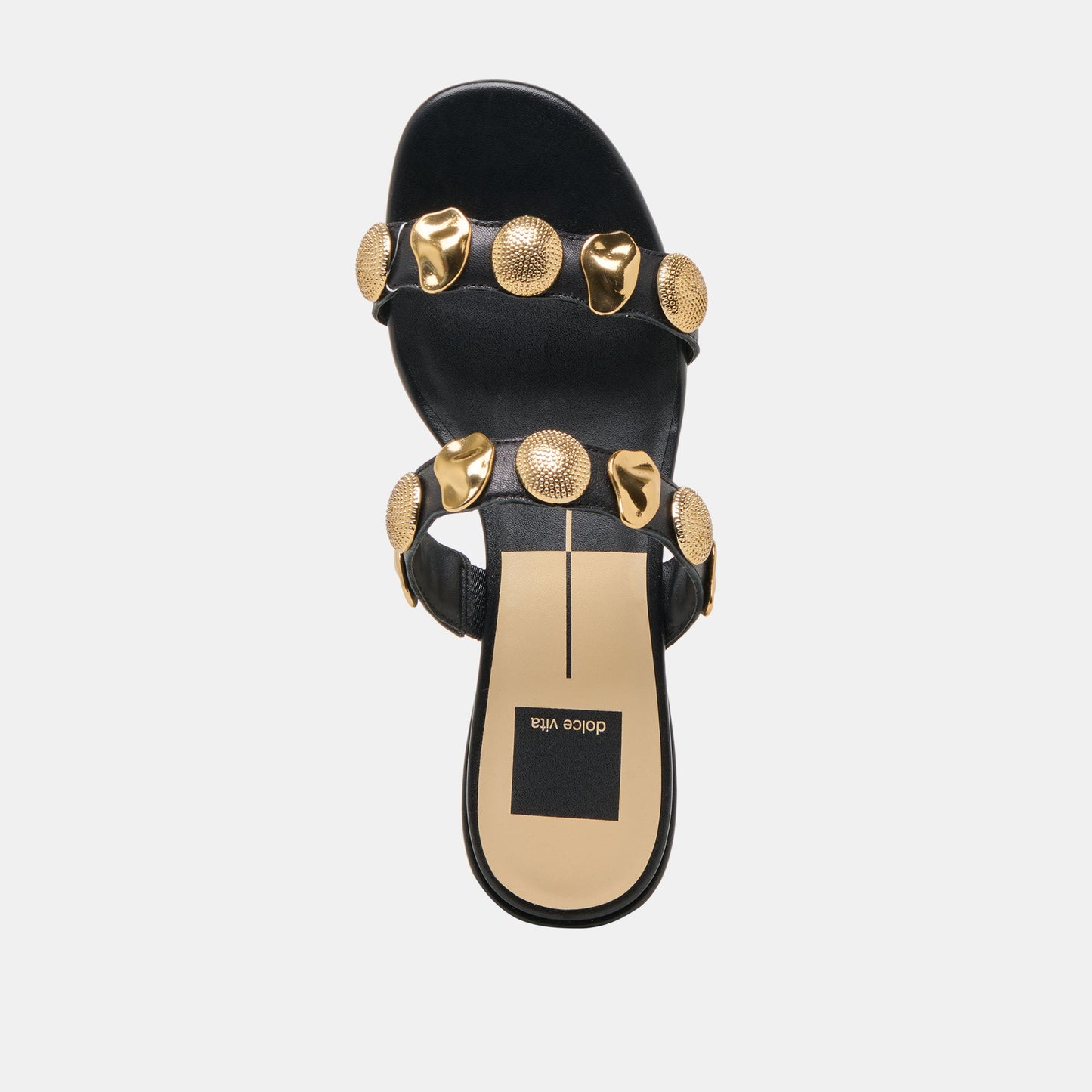 Dolce Vita Farrow Black Leather Sandals