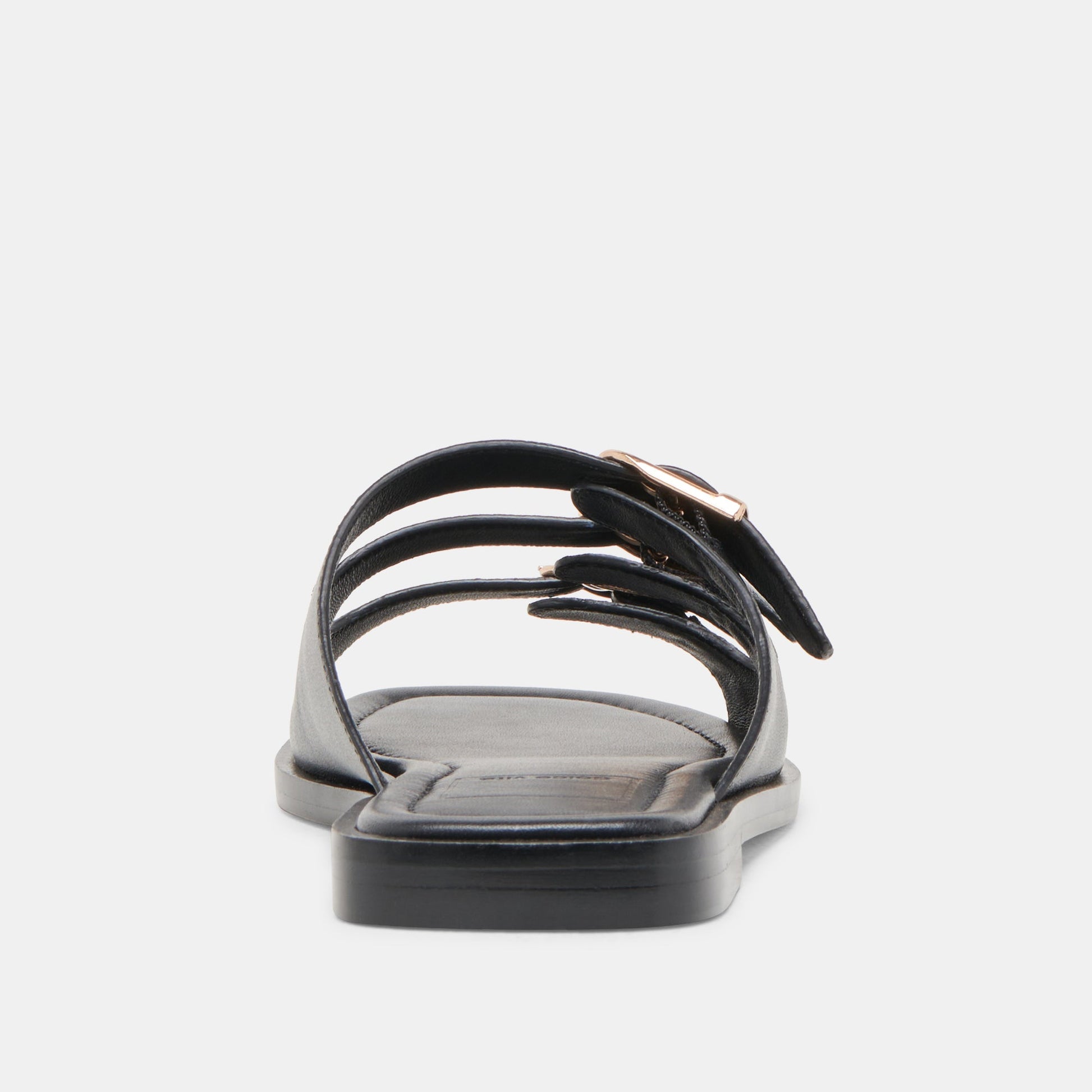 Dolce Vita Fin Black Leather Sandals