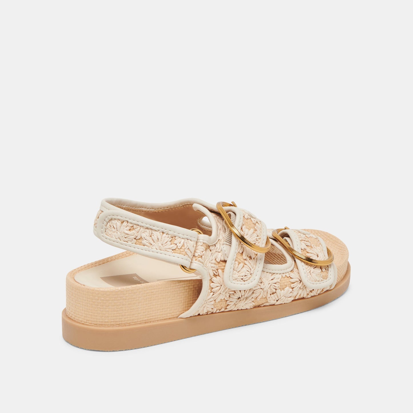 Dolce Vita STARLA SANDALS CREME FLORAL RAFFIA