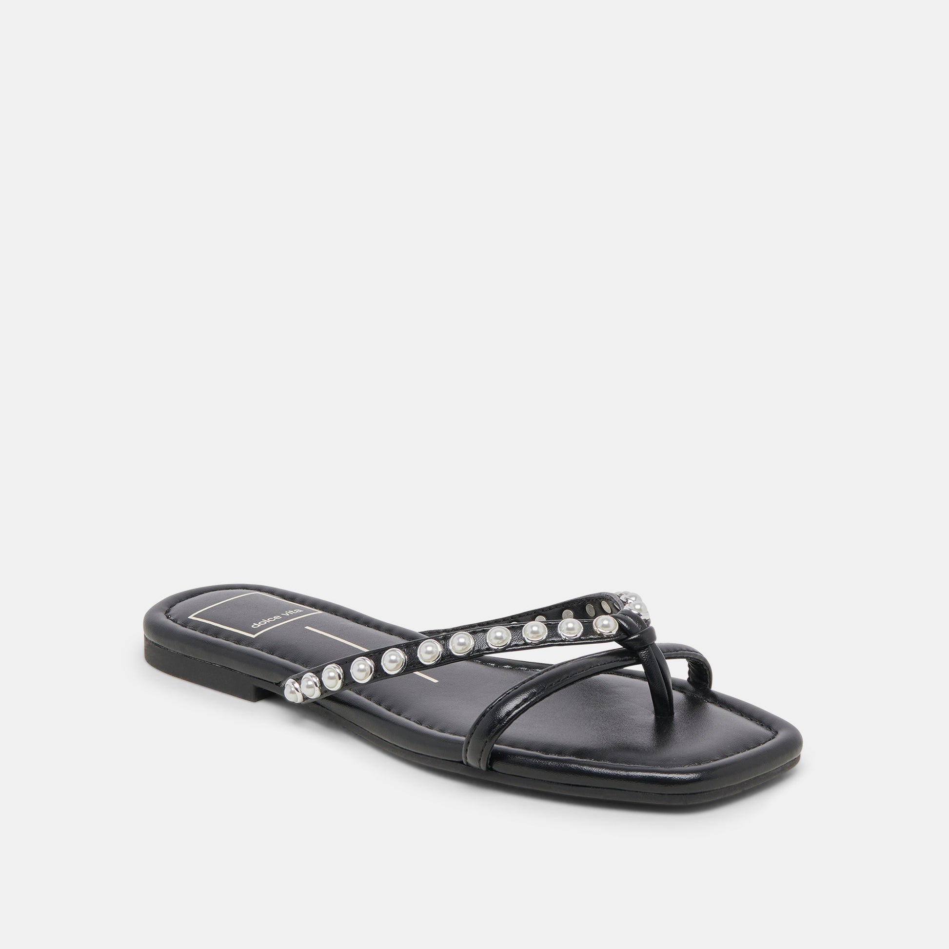 Dolce Vita LUCCA PEARL SANDALS BLACK PEARLS