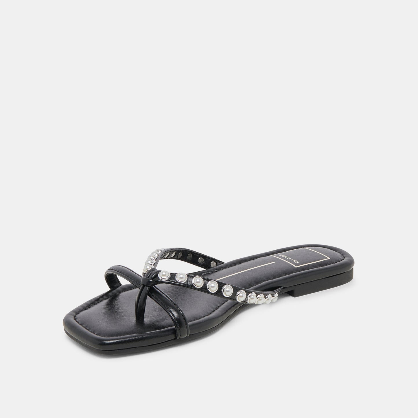 Dolce Vita LUCCA PEARL SANDALS BLACK PEARLS