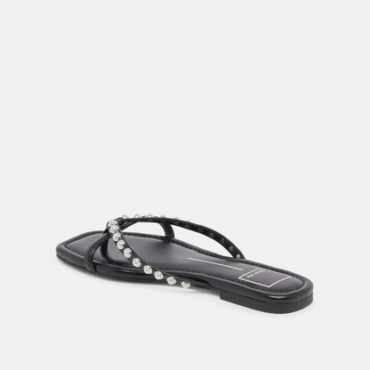 Dolce Vita LUCCA PEARL SANDALS BLACK PEARLS