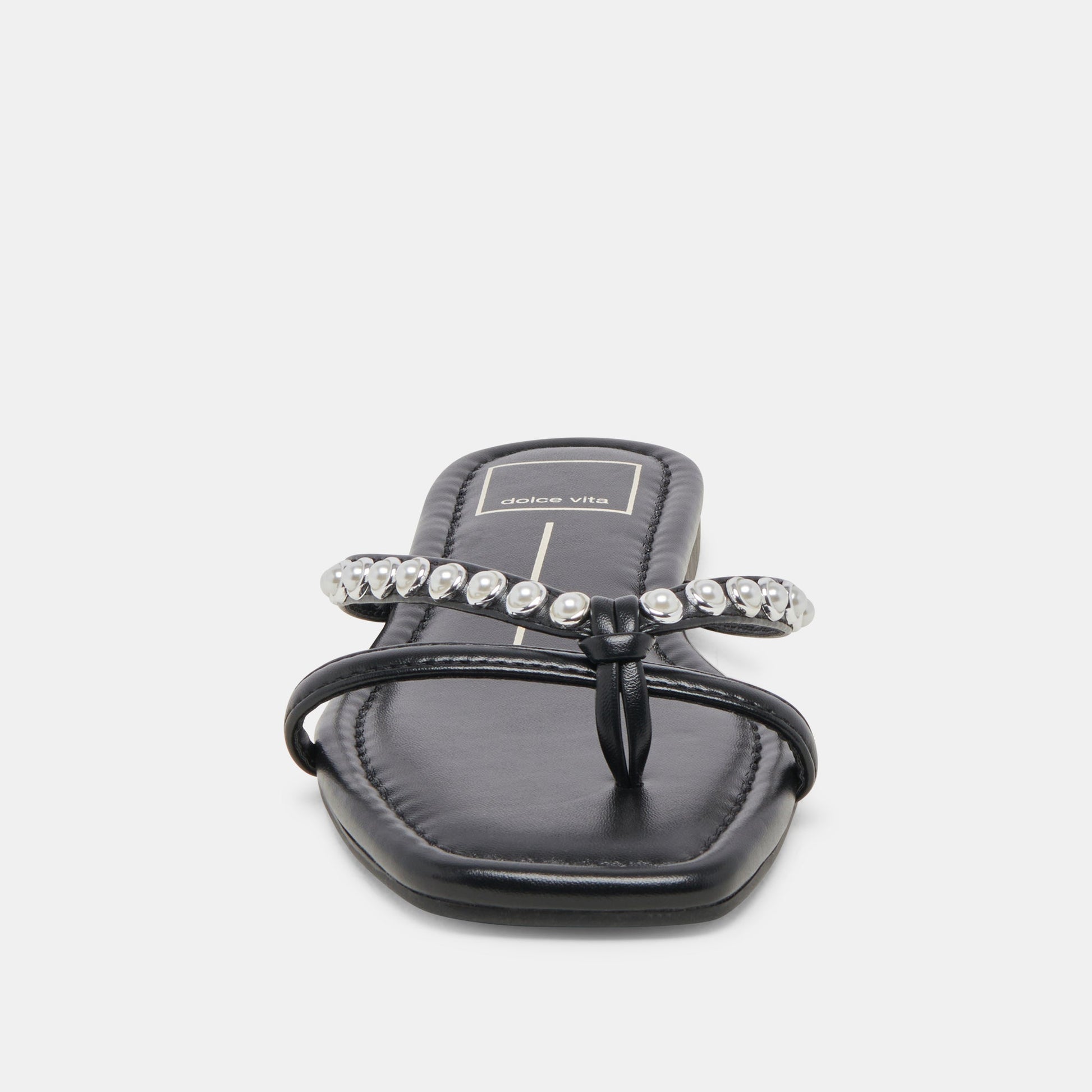 Dolce Vita LUCCA PEARL SANDALS BLACK PEARLS