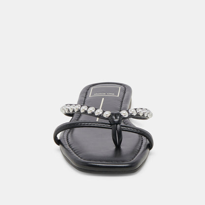 Dolce Vita LUCCA PEARL SANDALS BLACK PEARLS