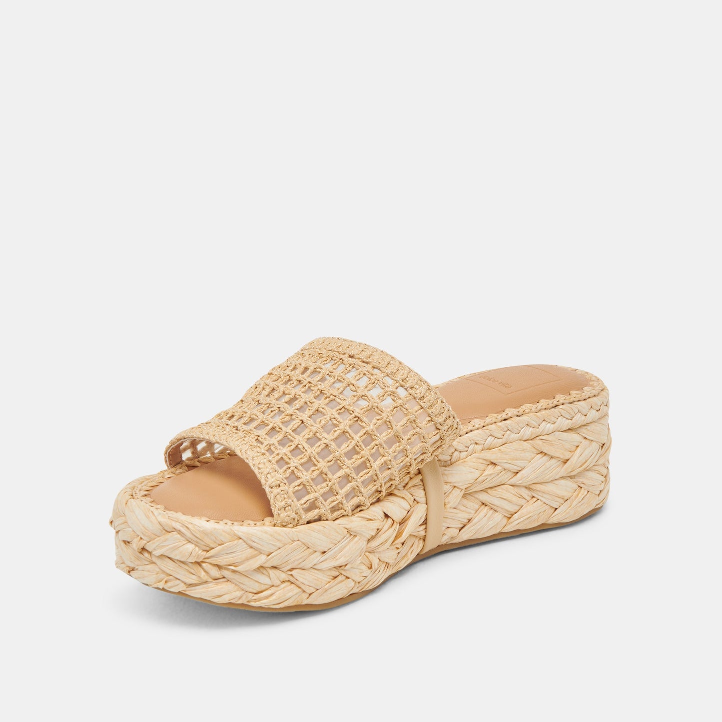 Dolce Vita CHAVI MESH SANDALS NATURAL WOVEN RAFFIA